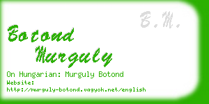 botond murguly business card